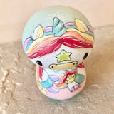3.5” Rainbow Bonnet Unicorn