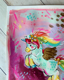 8x10” *Original* Leaping Unicorn