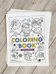 Vol.6 DIGITAL Download 9-page Coloring Book—Weather Friends—8.5” x 11”