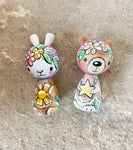 Set of 2: Clicques Magnetic Bunny & Bear