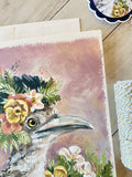 5x7 Greeting Card: Floral Roadrunner