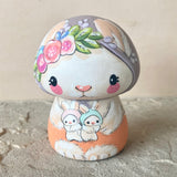 3.75” Lavender Bonnet Bunny