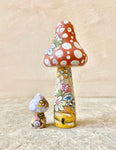 Set of 2: 4” Spice Mushroom + 1.25” Mushroom Baby