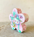 3” Flower with Beehive (Pink)