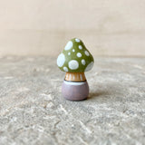 1.25” Tiny Pointy Mushroom: Olive