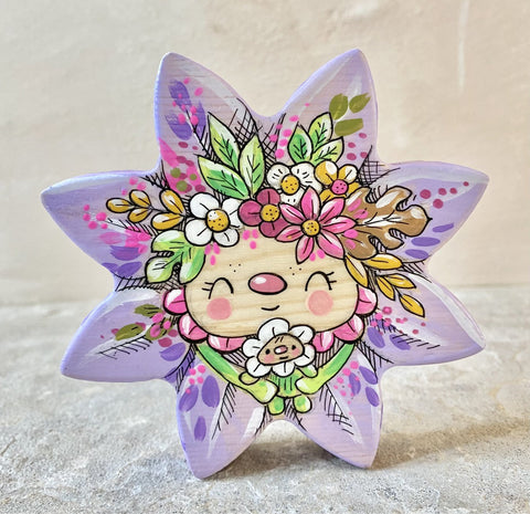 4.25" Flower Mama (Lavender)