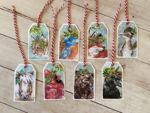 3.5x2” Gift Tags—Set of 8 Animals