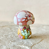 1.4” Tiny Round Mushroom: Rose Wild Pony
