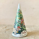 *Original* 3” Tree with Donkey, Cow, and Lambs