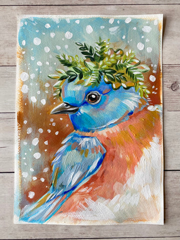 *Print* 8x10 Bluebird