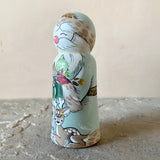 *Original* 4.75” Woodland Santa: Light Blue