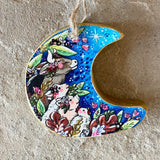 Set of Two–2.5” Ornaments: Wild Moon Archival Printed Holy Night Nativity