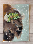 7x10” *Original* Bison in Snow