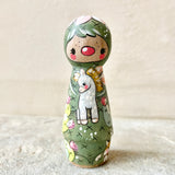 3.25” Cactus with Wild Pony: Fleabitten Gray