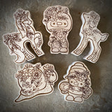 *Engraved* 4.25”h Chunky Maple Doll: Unicorn