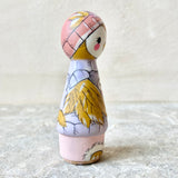 *Original* 3.25” Ochre Owl holding Coffee