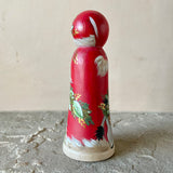 *Original* 5.5” Santa with Donkeys: Red