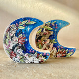 Set of Two: 4” Nativity Wild Moons Archival Printed on Maple