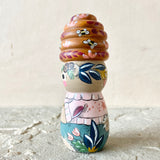 *Original* 4” Bear with Beehive Hat + Coffee