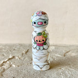 3” Mummy with Baby Jack-O-Lantern