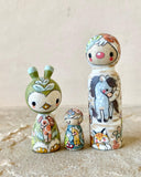 3” Birch Tree with Wild Pony