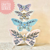 *Reproduction* 4pc Set of Butterflies 6”, 5”, 3.75”, 2.75”