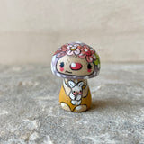 1.4” Tiny Round Mushroom: Lavender