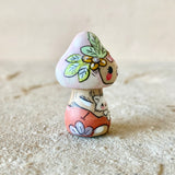 1.25” Tiny Pointy Mushroom: Pink Kitten