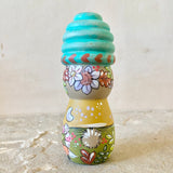 4” Bear Mama with Beehive Hat