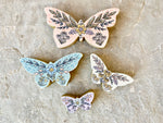 *Reproduction* 4pc Set of Butterflies 6”, 5”, 3.75”, 2.75”