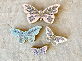 *Reproduction* 4pc Set of Butterflies 6”, 5”, 3.75”, 2.75”