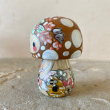 2.75” Forest Mushroom: Umber with Foxes