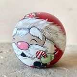 *Original* 3” Round Santa: Red