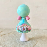 *Original* 2.75” Magnetic Clicques Doll: Unicorn With Owl + Owlet