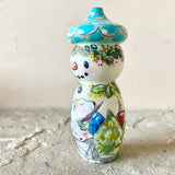 4” Snowman with Acorn Cap: Arctic Blue