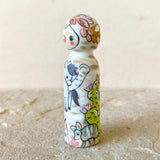 3” Birch Tree with Wild Pony