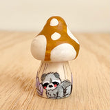 1.25” Tiny Mushroom: Raccoon