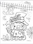 Vol.2 Digital Download 15-page Coloring Book—Spooky Friends—8.5” x 11”