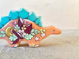 *Original* 4”w Dinosaur: Peach Stegosaurus