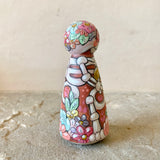 3.5” Skeleton with Pumpkin and Cat