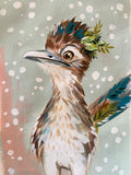 7x10” *Original* Roadrunner in Snow