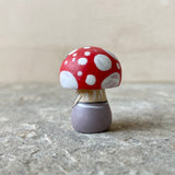1.4” Tiny Round Mushroom: Red