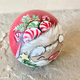 *Original* 3” Round Santa: Red