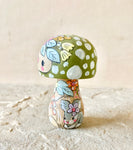 3.25” Olive Green Mushroom Girl