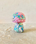 2.75” Mushroom Holding Moon (Pink)