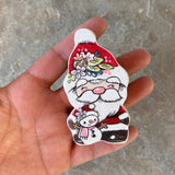 3” Archival Printed Jolly Friend: Santa Claus