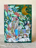 5” x 7” x 1.5” Original Painting on Birch: Nativity