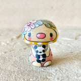 1.4” Tiny Round Mushroom: Ochre Panda