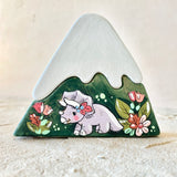 *Original* 3” Snowcapped Dinosaur Mountain