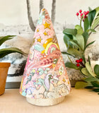 7.5” Pink Floral Cone Tree: Unicorns